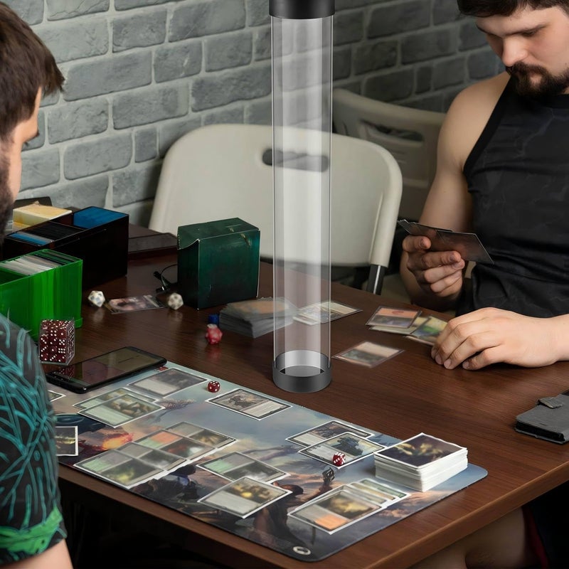 Barydat 8 Pcs Playmat Tube Round Compatible with MTG Play Mat Holders 16.14 Inch Playmat Case TCG Clear Artwork Tube for Card Game Storage Toy Card Play Mat Tubes for Gaming, Easy in and Out Design - Image 5